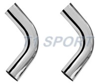 2pcs 5 Odod Chrome 90 Degree Exhaust Elbow Pipe - 18 Length Semi Truck Tube