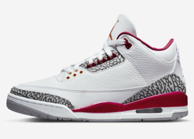 Nike Air Jordan 3 Retro Cardinal Red 
