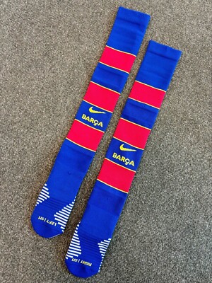 Nike Kids Barcelona Home Football Sock Navy Red RRP £16 UK