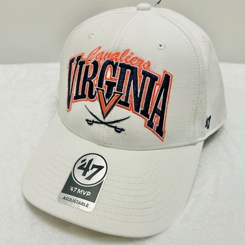 '47 Brand Virginia Cavaliers Keystone MVP Snapback Hat Cap Adjustable White