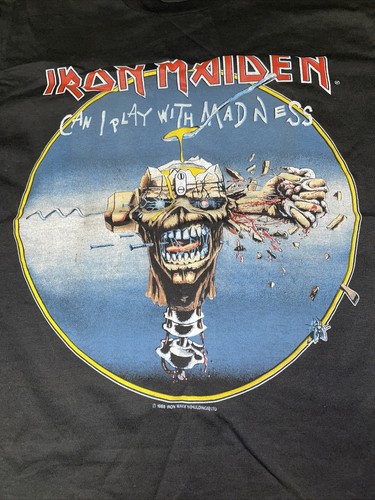 Vintage T Shirt- Iron Maiden Can I Play 