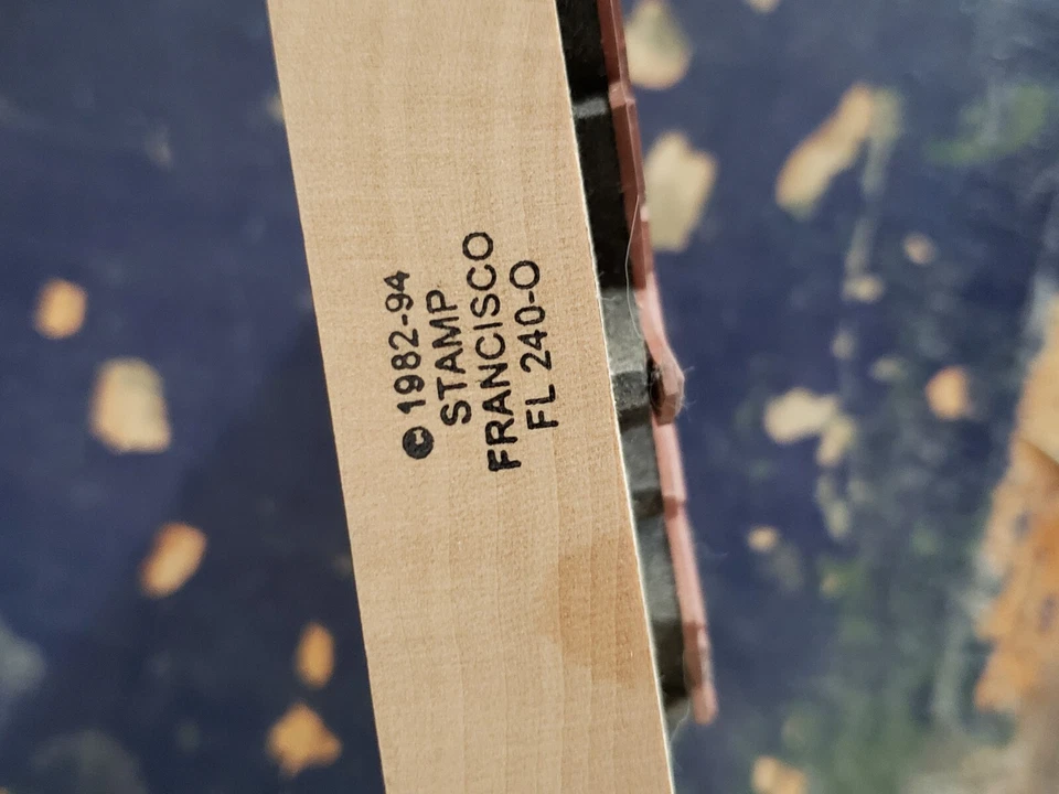 1982-94 Sello Francisco FL240-O Flor Goma Sello Foto 3 de 3
