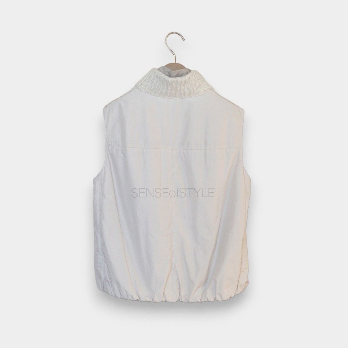 Brunello Cucinelli Cashmere Vest Reversible Jacket Monili