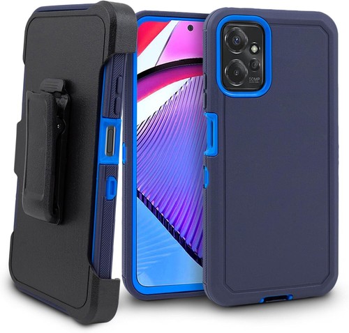 For NEW Motorola Moto G 5G 2025 Heavy Duty Defender Case Cover Belt Clip - Picture 6 of 16