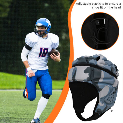 Rugby Headgear Adjustable Head Protector Guard Sports Accessories (B) - Picture 3 of 9