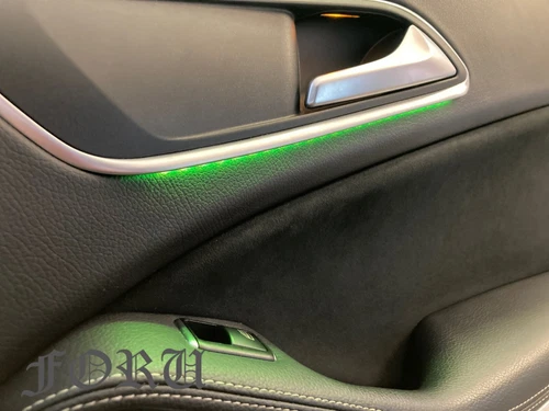 12-Color LED Door Interior Trim Ambient Light For Benz A/CLA/GLA W176 W117 X156 - Picture 11 of 15