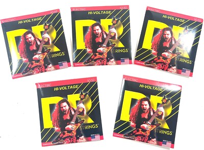 DR Guitar Strings Electric 5 Sets Dimebags Hi-Voltage 10-52