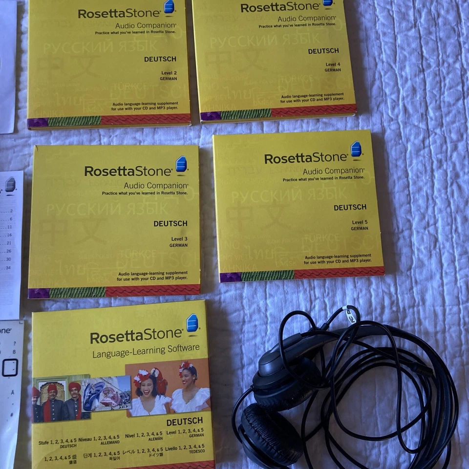 Rosetta Stone German Level 1-5 Set for PC, Mac (missing Audio Companion Level 1) - Image 2 of 4