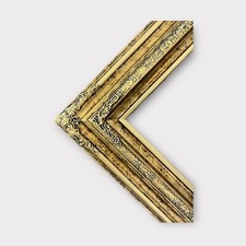 9 x 12 In Stock Ready to ship Traditional compo ornate wood frame, marble gold