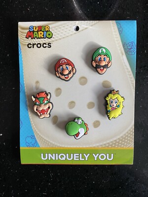 Crocs Jibbitz Shoe Charm 5er Pack Super Mario Original Original Uniquely You