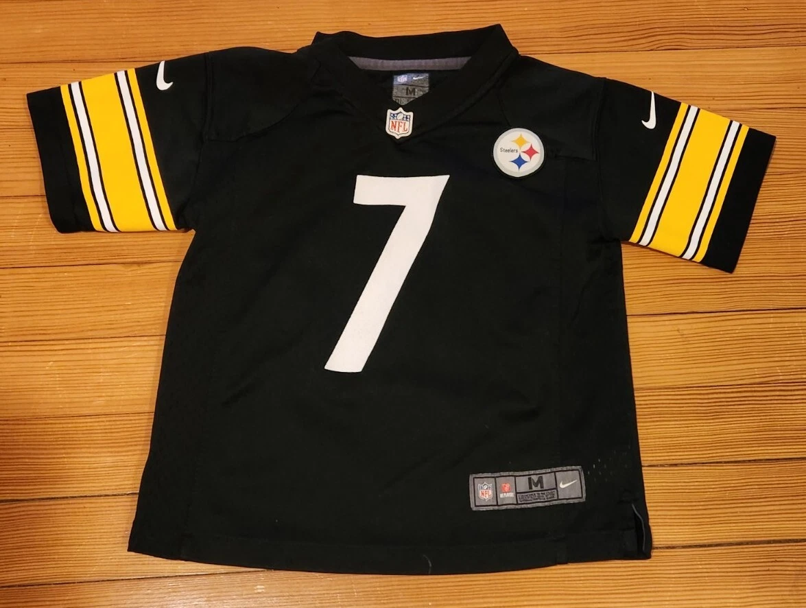 Nike Pittsburgh Steelers No7 Ben Roethlisberger Black Team Color Youth Stitched NFL Elite Jersey