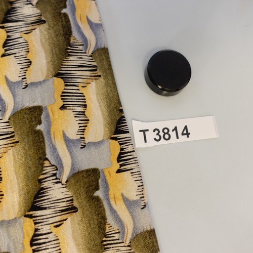 Neck Tie Men Yellow Abstract Silk Woven Suit COCKTAIL COLLECTION Wine STONEHENGE - Picture 9 of 9