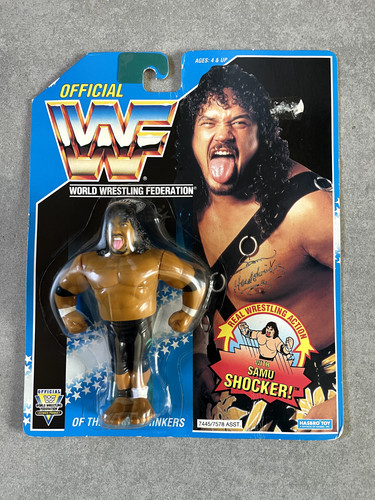 WWF/WWE Hasbro Samu Blue Card Series 10. Sealed on...