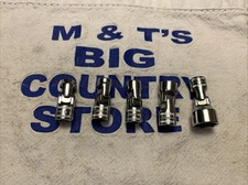 Snap-on Tools USA 1/4" Drive 5pc 6pt Chrome Metric Swivel Socket Set