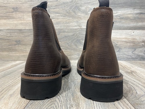 Wolverine Rancher Chelsea Boots In Brown Leather With Stitch Detailing | Size 9 - Picture 5 of 7