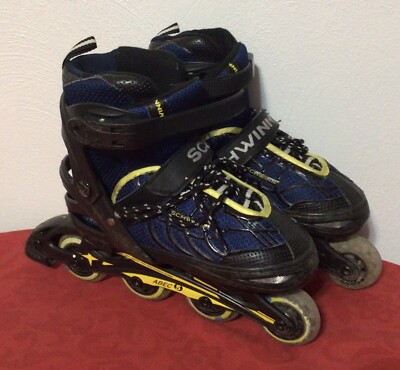 Schwinn ABEC-5 Inline Skates Blue Roller Blades Boys Youth Adjustable Size 1-4