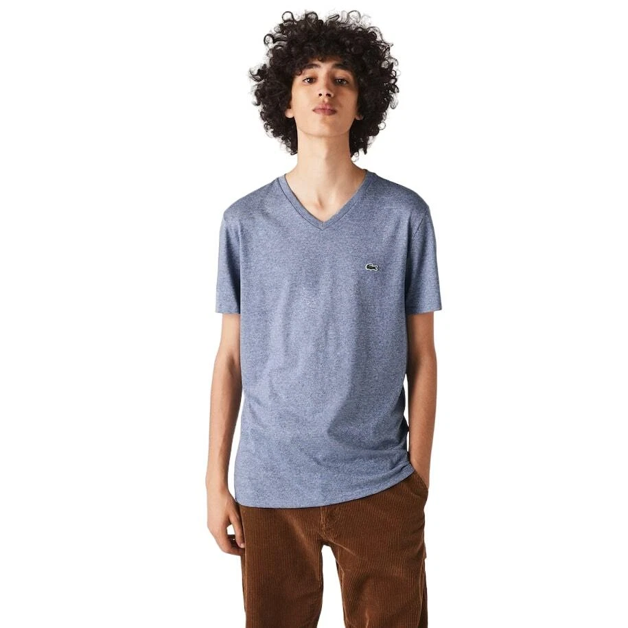 Tee shirt lacoste homme col shop v