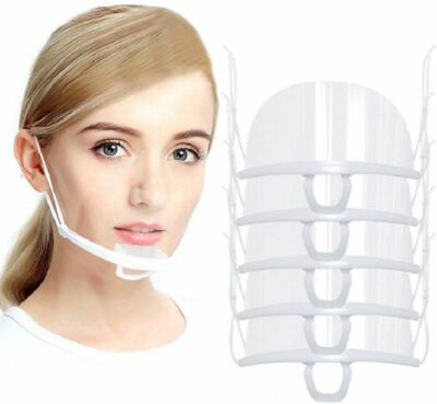 10 Pack Reusable Mouth Shield; Restaurant Kitchen: chief waiter waitress mask