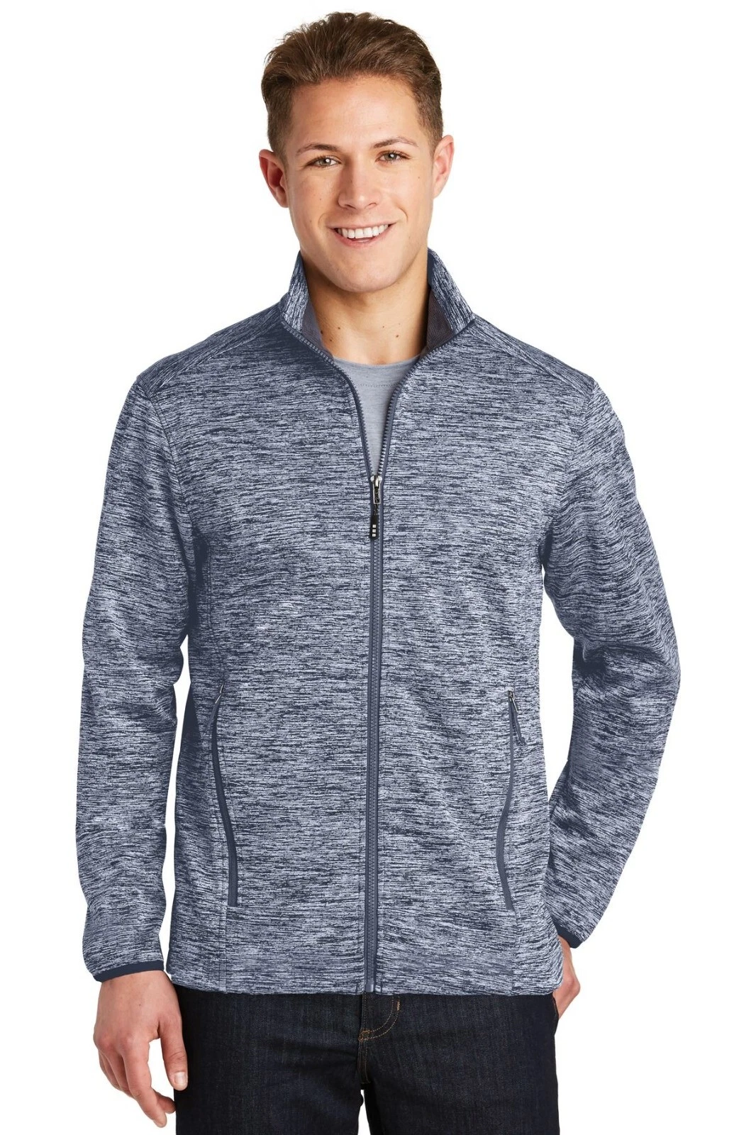 SPORT-TEK POSICHARGE ELECTRIC HEATHER SOFT SHELL JACKET. JST30 MEN SIZE XL