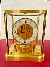 SERVICED CLEANED 1980s JAEGER LECOULTRE 540 ATMOS # 615,000 WORKING ONTIME