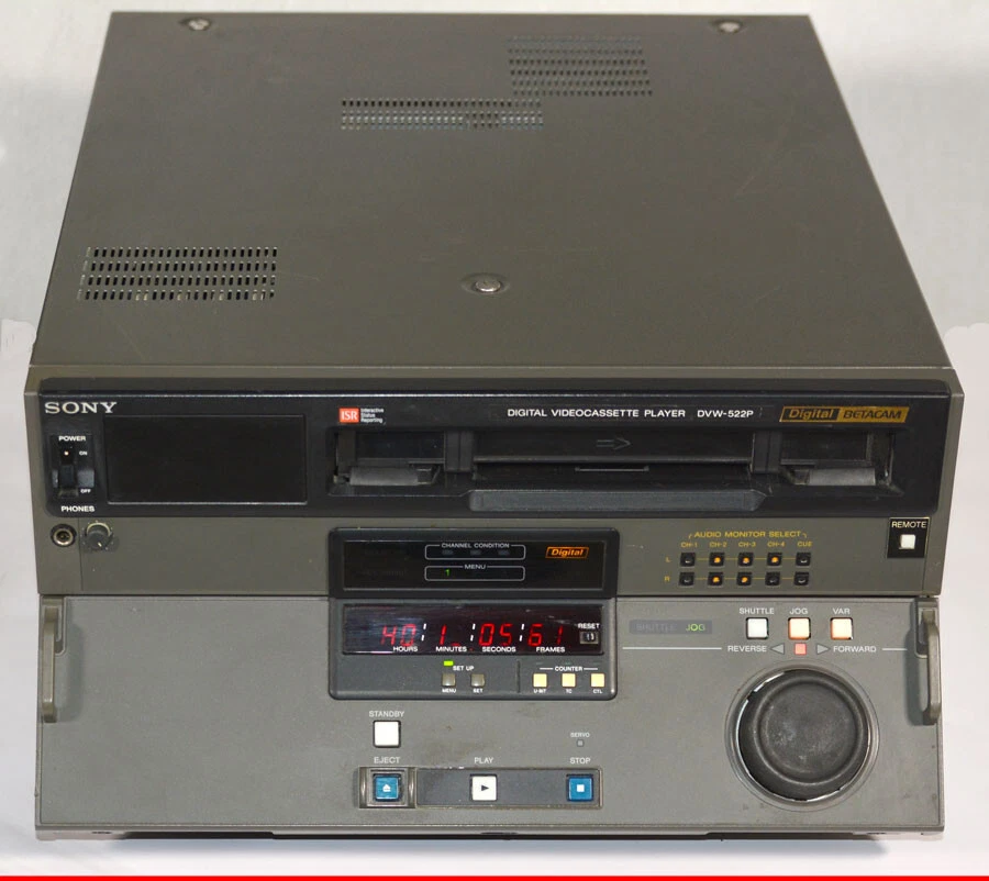 SONY DVW-522P DIGITAL BETACAM PROFI DIGITAL VIDEOKASSETTE PLAYER BETAVIDEO L205 - Bild 3 von 3