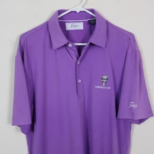 Sawgrass Polo Shirt Mens Medium Purple TPC Sawgrass Cup Golf Performance Stretch