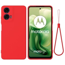 Funda trasera de silicona mate colorida para teléfono Motorola Moto G04 / G24 G34