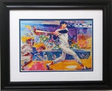 LeRoy Neiman "Ted Williams"  FRAMED ART Boston Red Sox Baseball  MLB NEW 