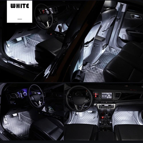 Fits Car Truck Interior Decor Neon Atmosphere LED Light Strip RGB Colors+Remote - Picture 3 of 16