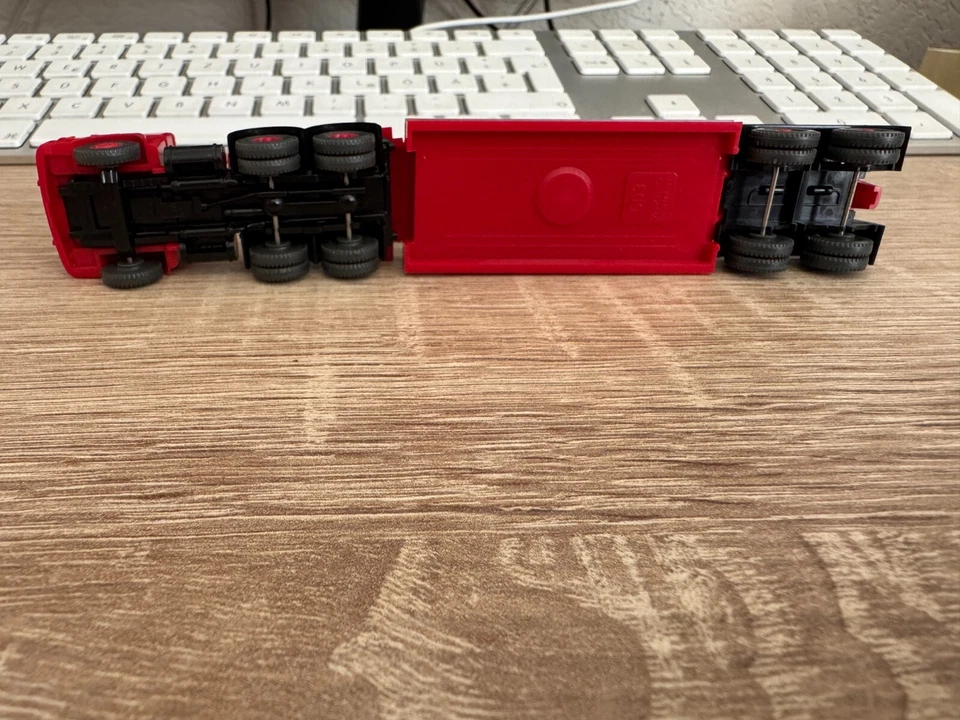 WIKING 503 Magirus Deutz Ribassato Autoarticolato 1:87 IN Ottime Condizioni Ovp - Immagine 3 di 3