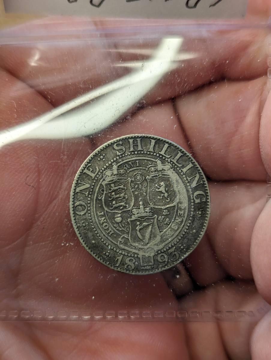 1893 Great Britain 1 Shilling Silver Coin | eBay