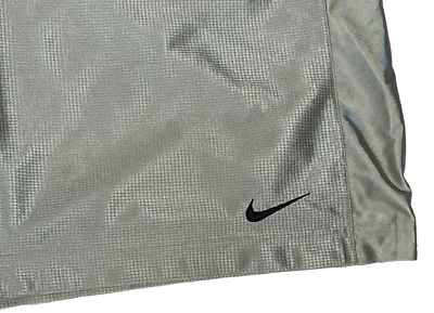 Nike Basketball Shorts Men's XL Silver Gray Shiny Dazzle