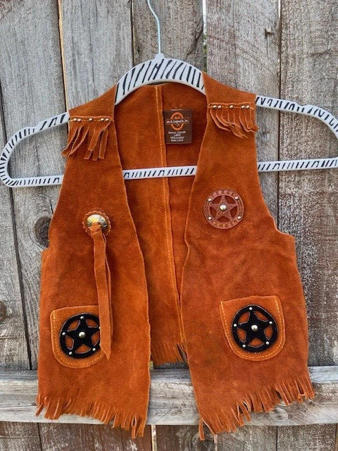 CHALECO VAQUERO JOHN R CRAIGHEAD TODO CUERO Y CHAPS TX RANGER JUVENIL GRANDE Foto 2 de 4
