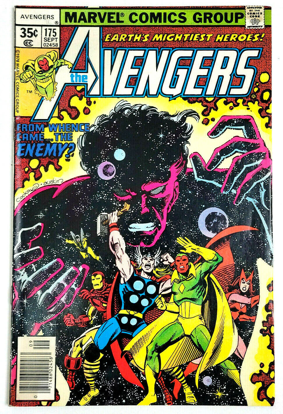 AVENGERS # 175 - (1978) MARVEL COMICS - KORVAC ORIGIN