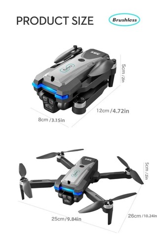 2024 New S8S RC Drone Brushless 8K HD Dual ESC Camera Optical Flow 360° Obstacle - Picture 4 of 24