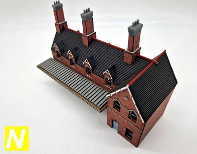 Modelux N Gauge West Malling Station Building, Kent - KIT