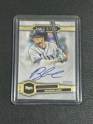 Tampa Bay Rays Brandon Lowe 2021 Topps Five Star Autograph TC1