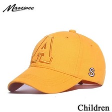 Spring Summer Children Baseball Cap A Letter Baby Hat Outdoor Casual Boys Girls