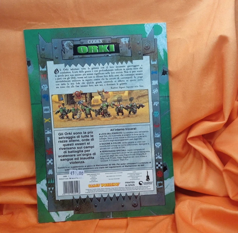 WARHAMMER 40.000 40K CODEX: ORKI GAMES WORKSHOP - Immagine 2 di 2