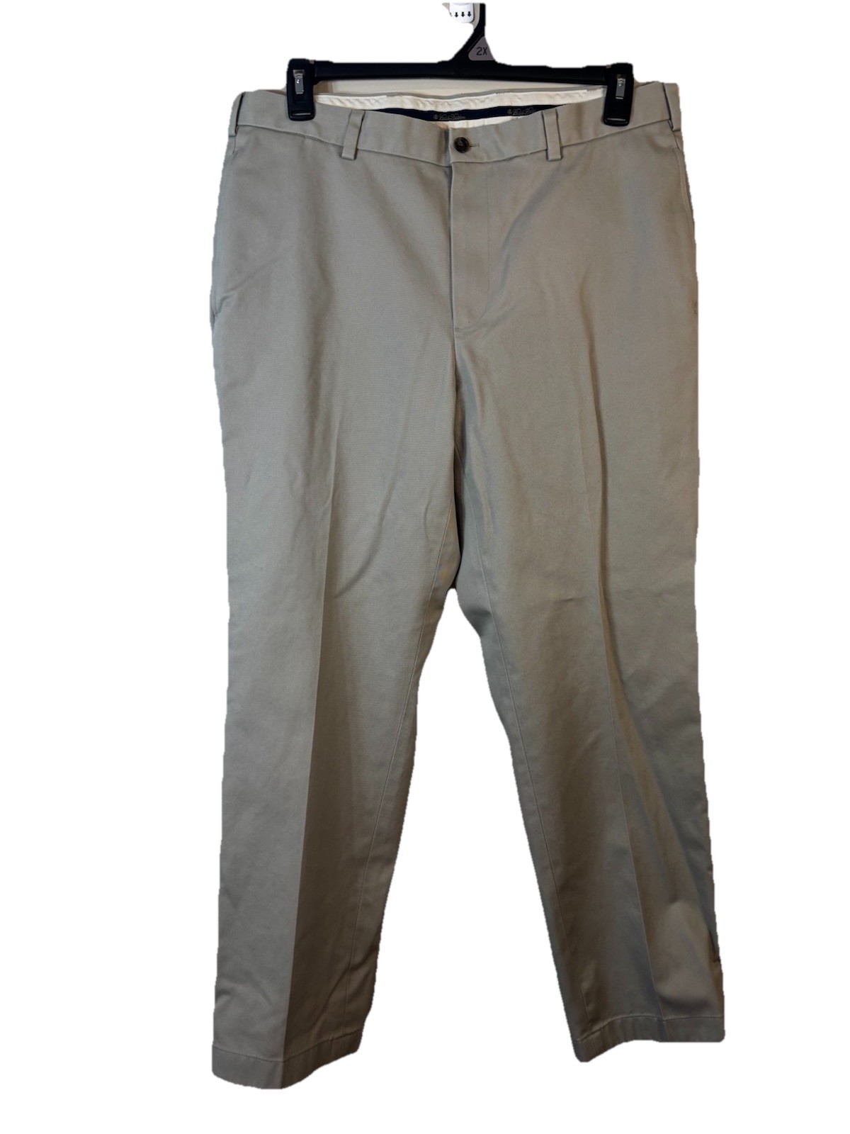 Brooks Brothers Mens 36x 30 Khaki Flat Front Advantage Chino Clark Pants