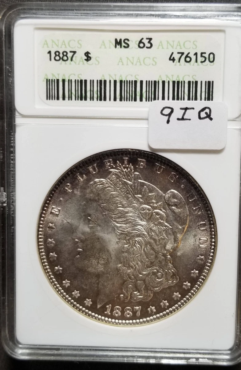 MS 63 Graded 1887 Year Morgan US Dollars (1878-1921) for sale | eBay