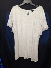 As U Wish White Lace Cap Sleeve Plus Size 1x Dress