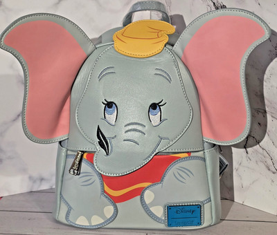 Brand New Loungefly Disney Dumbo Figural Dumbo Mini Backpack New With Tags HTF!!