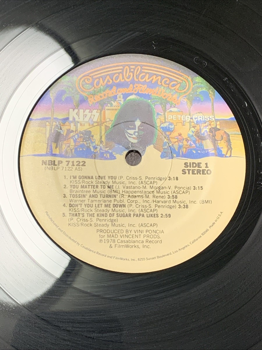 KISS Peter Criss Solo Vinyl Record Album 1978 Original Vintage | eBay