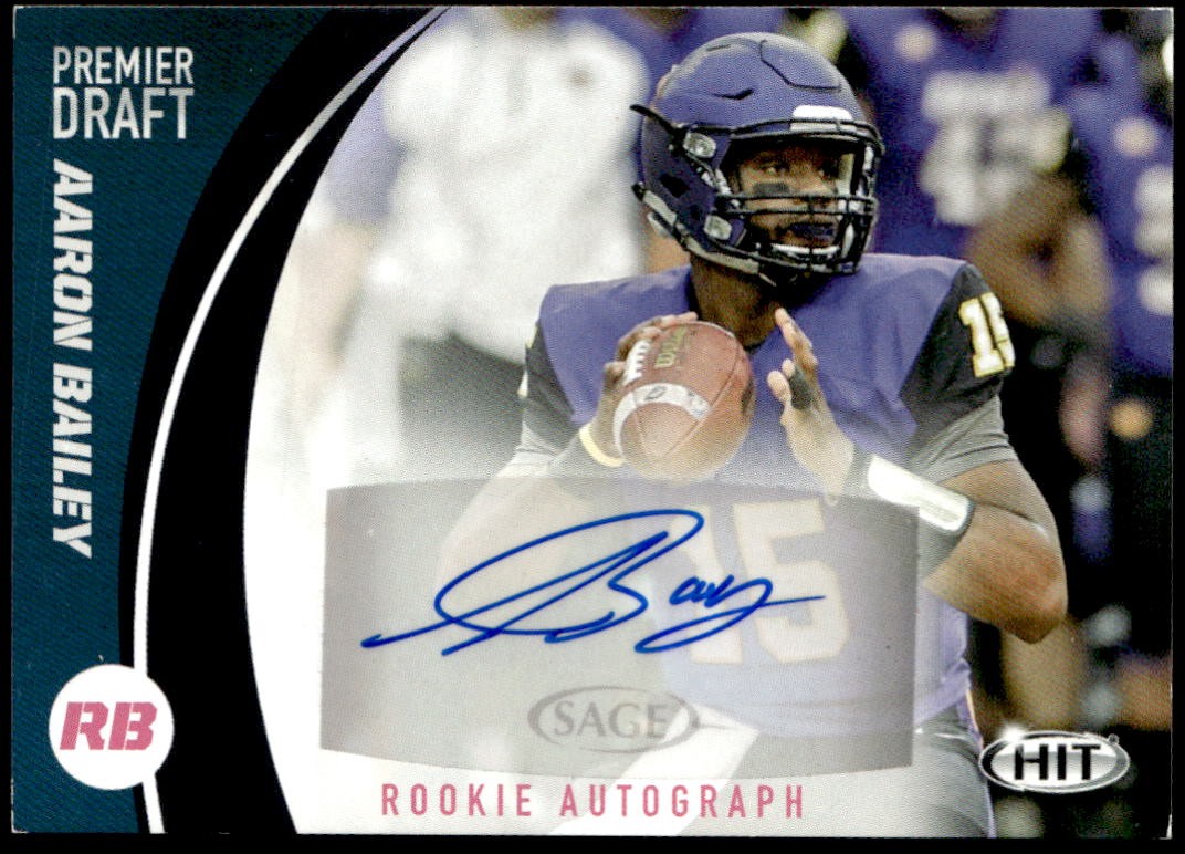 2017 SAGE HIT #A67 Aaron Bailey Autographs Rookie E1