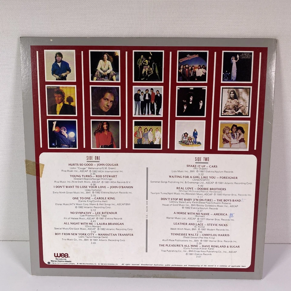 The Best of WEA 1982 The Cars, John Cougar, Foreigner Hong Kong Promo Vinyl LP - Image 4 of 4