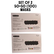 Pack of 2-50 PACK-3-Ply Disposable Surgical Face Mask  Type IIR Mask (100 mask)