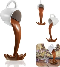 Jetec Floating Spilling Coffee Cup Magic Pouring Splash Coffee Mug Pouring Spill