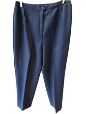 Vintage Haberdashery Women's Navy Pants Size 16 Stretch Knit