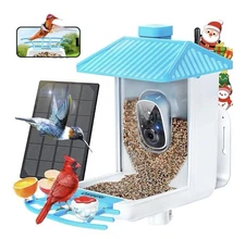 Smart Bird Feeder with 3MP HD Camera & AI Identify with Solar Panel